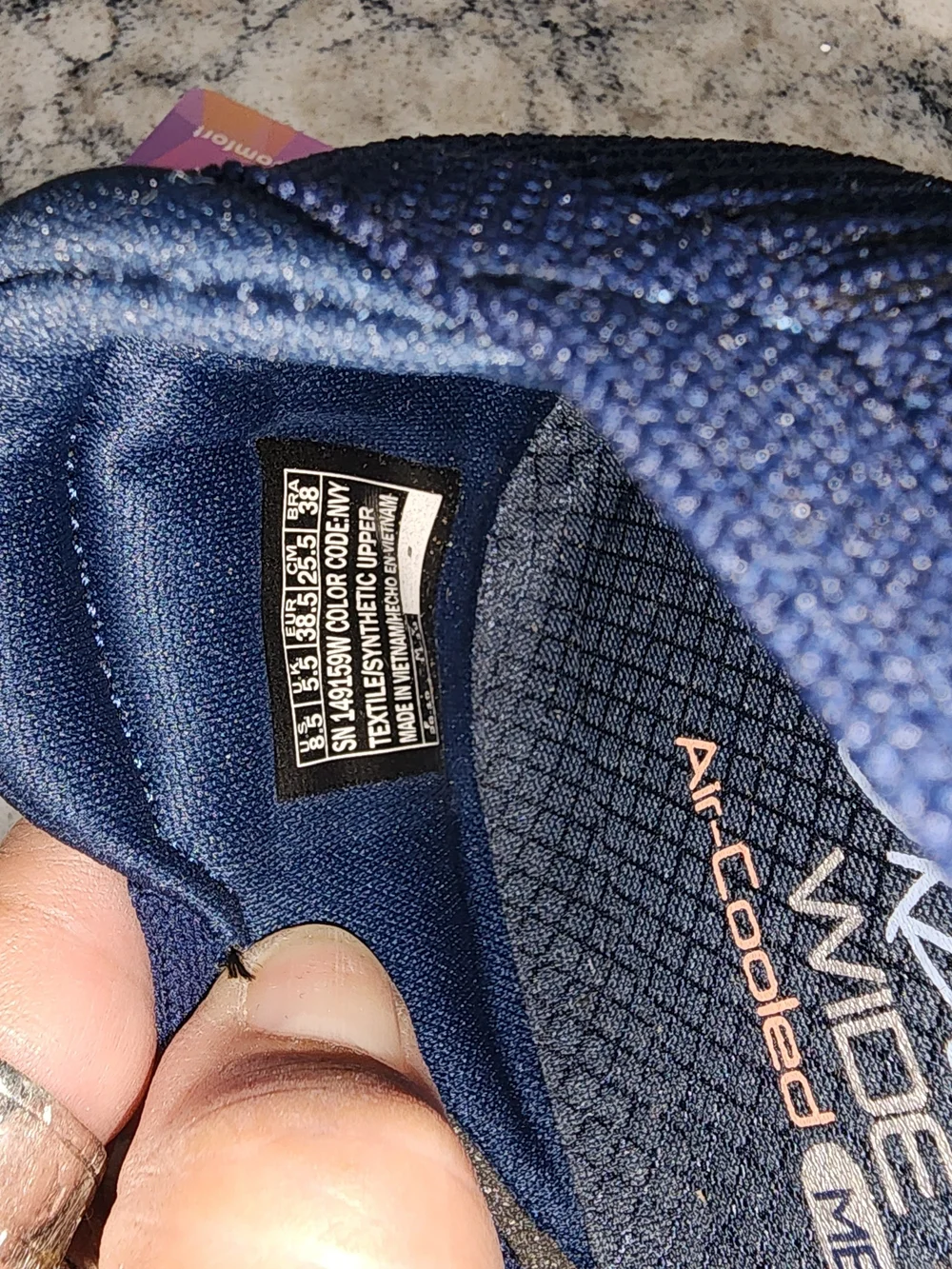 Skechers Women's Navy Stretch-Fit 8.5 Ultra Flex Wide Air Cooled Safe Comfort